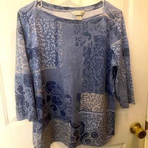 Christopher and Banks three-quarter sleeve shirt